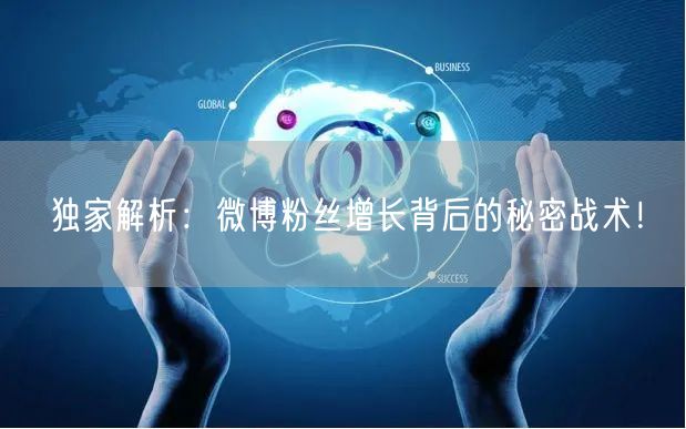 独家解析：微博粉丝增长背后的秘密战术！