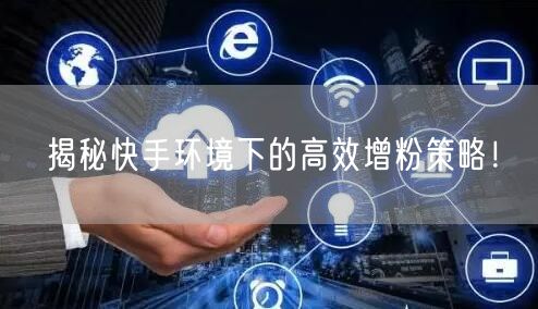 揭秘快手环境下的高效增粉策略！