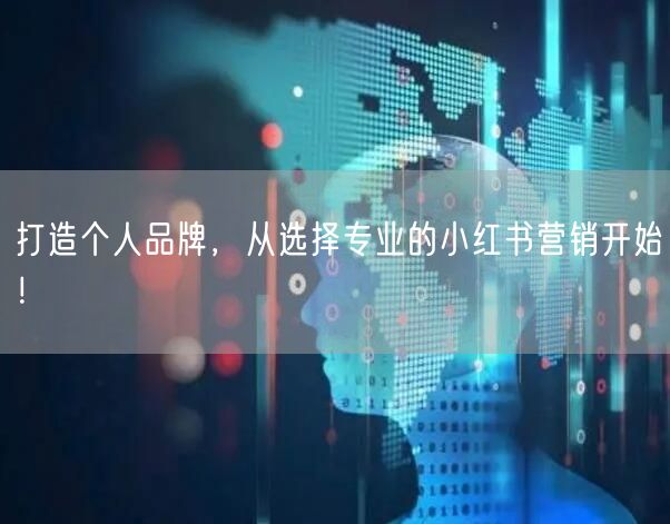 打造个人品牌，从选择专业的小红书营销开始！
