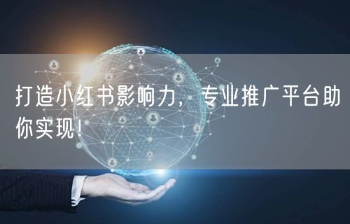 打造小红书影响力，专业推广平台助你实现！