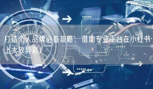 打造个人品牌必备攻略：借助专业平台在小红书上大放异彩！