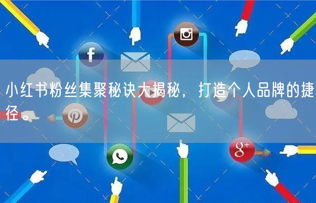 小红书粉丝集聚秘诀大揭秘，打造个人品牌的捷径。