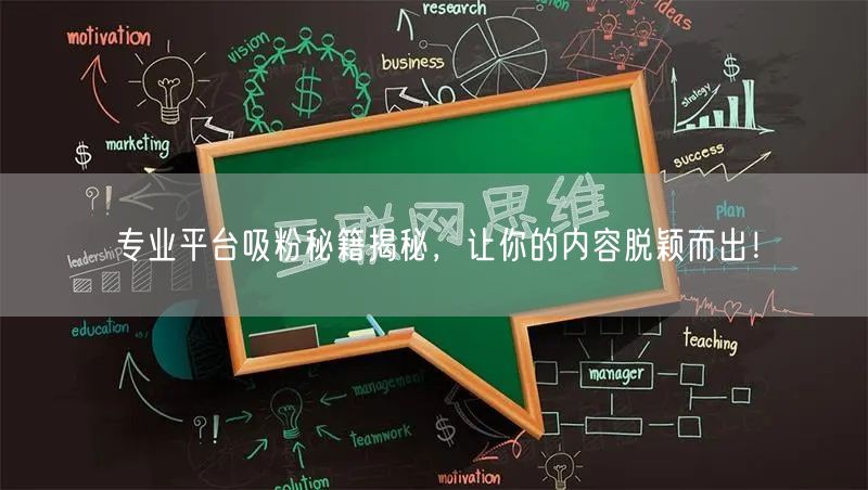 专业平台吸粉秘籍揭秘，让你的内容脱颖而出！