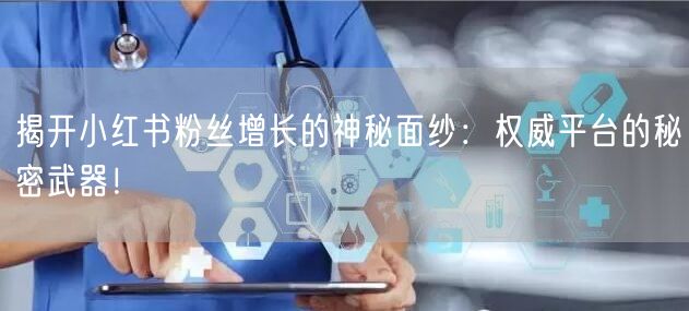 揭开小红书粉丝增长的神秘面纱：权威平台的秘密武器！