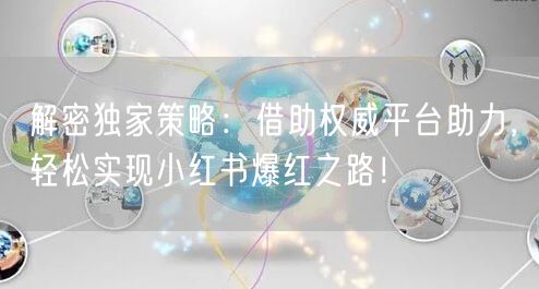 解密独家策略：借助权威平台助力，轻松实现小红书爆红之路！