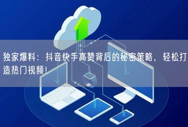 独家爆料：抖音快手高赞背后的秘密策略，轻松打造热门视频！