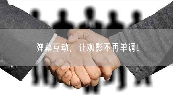 弹幕互动，让观影不再单调！