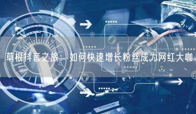 草根抖音之旅：如何快速增长粉丝成为网红大咖