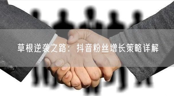 草根逆袭之路：抖音粉丝增长策略详解