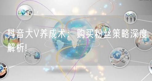 抖音大V养成术：购买粉丝策略深度解析!