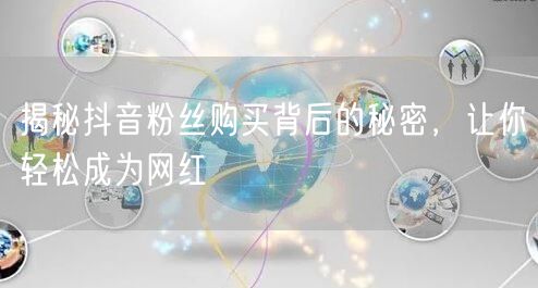 揭秘抖音粉丝购买背后的秘密，让你轻松成为网红