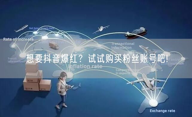 想要抖音爆红？试试购买粉丝账号吧!