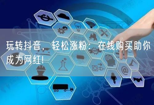 玩转抖音，轻松涨粉：在线购买助你成为网红!