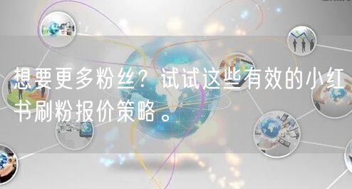 想要更多粉丝？试试这些有效的小红书刷粉报价策略。